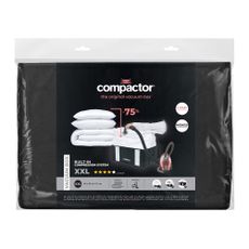 Čierny úložný box s vákuovým obalom Compactor Black Edition, objem 210 l