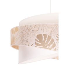 Duolla - Luster na lanku BROOKLYN 1xE27/40W/230V pr. 50 cm biela/mosadz