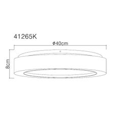 Globo 41265K - LED Stropné svietidlo LIAMI LED/24W/230V pr. 40 cm 4000K biela