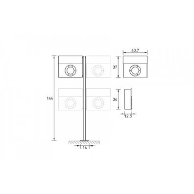 Radius design cologne Schránka na listy RADIUS DESIGN (LETTERMANN 1 STANDING stainles steel 563) nerez