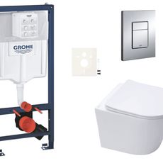 Závesný wc set do ľahkých stien / predstenová montáž Swiss Aqua Technologies Infinitio SIKOGRSIN10E