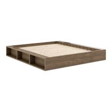 Hnedá dvojlôžková posteľ z borovicového dreva s roštom 160x200 cm Ziggy – Karup Design