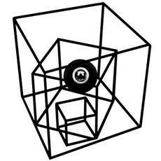 Opviq Nástenná lampa Geometris čierna