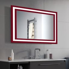 Zrkadlo Moderno LED Red 100 x 63 cm