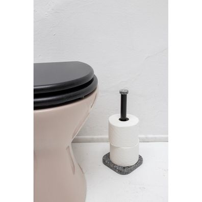 Sivý stojan na toaletný papier z polyresínu Tom Tailor T-Terrazzo – Wenko