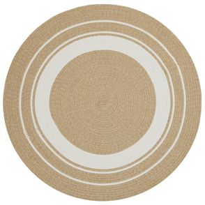 NORTHRUGS - Hanse Home koberce Kusový koberec Braided 105556 Creme Beige kruh – na von aj na doma - 200x200 (priemer) kruh cm