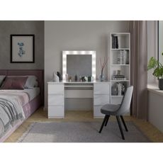 Toaletný stolík MARINA T/L+KUB - biela
