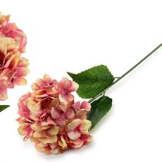 Mondex Since 1986R Umělá květina VIRIDIS HORTENSIA 73 cm růžová/béžová