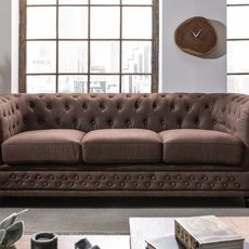 Chesterfield pohovka 3-miestna MIDAS Dekorhome
