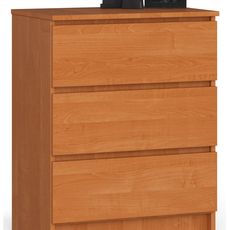 Ak furniture Komoda Kuba 60 cm - 3 zásuvky jelša