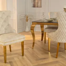 Chesterfield jedálenská stolička 2 ks FRIXON Dekorhome