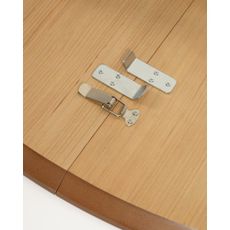 Rozkladací jedálenský stôl v dekore duba v prírodnej farbe 90x120 cm Oqui – Kave Home