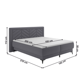 Boxspringová postel LYANNA 1 Tempo Kondela 160 cm