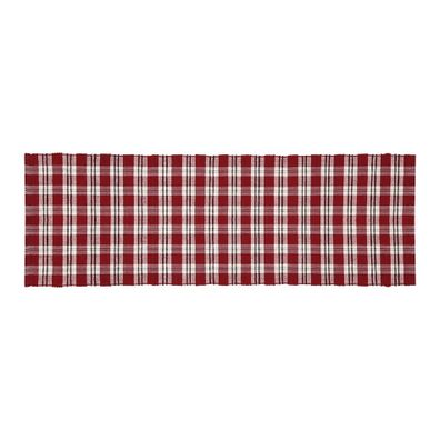 Boma Trading Behúň Happy check vínová/čierna, 30 х 90 cm