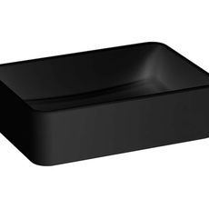 Jika Cubito Pure - Umývadlo na dosku, 50x35 cm, bez prepadu, matná čierna H8184237161121