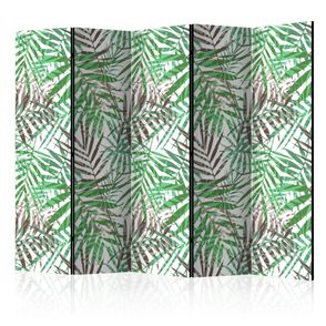 Paraván Wild Leaves Dekorhome 225x172 cm (5-dielny)