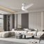 ZEVENTI - LED stropný ventilátor ORVIETO LED/18W/230V Wi-Fi Tuya biely + DO