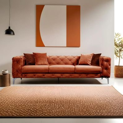 Luxusná trojmiestna pohovka Como 237 x 90 cm, oranžová