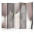 Paraván Tulips fine art - black and white Dekorhome 135x172 cm (3-dielny)