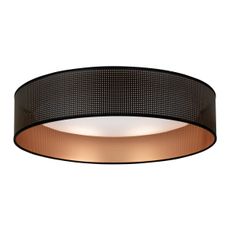 Duolla - LED Stropné svietidlo ROLLER LED/24W/230V pr. 45 cm čierna/medená