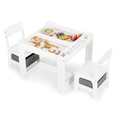 EcoToys Súprava dreveného stola a stoličiek ECOTOYS pre deti