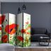 Paraván Country poppies Dekorhome 225x172 cm (5-dielny)