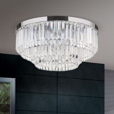 Orion - LED stmievateľné krištáľové svietidlo PRISM LED/80W/230V pr. 55 cm chróm