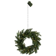Eglo 410948-LED Vonkajší vianočný veniec so senzorom BYSKE 30xLED/0,064W/3xAA IP44