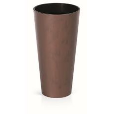 Kvetináč TUBUS SLIM CORTEN s vložkou 25 cm,patinovaná oceľ, 25 cm