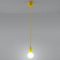 Luster na lanku DIEGO 1xE27/60W/230V žltá