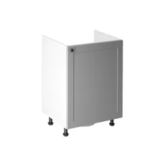 Kuchynská skrinka LINEA D60Z-L/L Biela - sivá