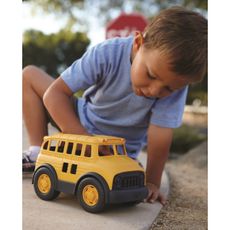 Green Toys - Školský autobus žltá/čierna
