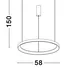 LED luster Pertino 58 3000K čierne