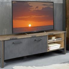 TV skrinka Prime, vintage optika dreva