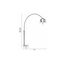 Stojacia lampa White Label Metal Bow