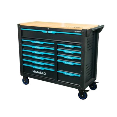Dielenský vozík s náradím | 12 zásuviek | Modrý Matabro MB-TC06 | 360 ks