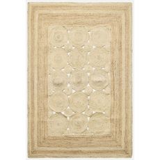 Diamond Carpets India , Ručne viazaný kusový koberec Noor J 35 Natural, 160x230, béžová, chodba / predsieň