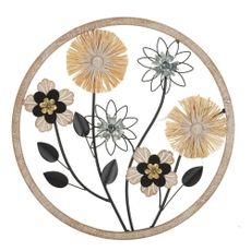 Kovová nástenná dekorácia Floral – Mauro Ferretti