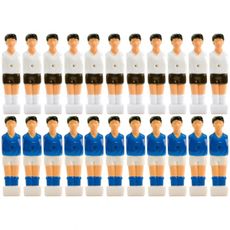 Náhradný hráč pre stolný futbal futbalček (na 13 mm tyč) 11 biely + 11 modrý
