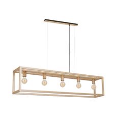 Luster na lanku LEGNO 5xE27/60W/230V
