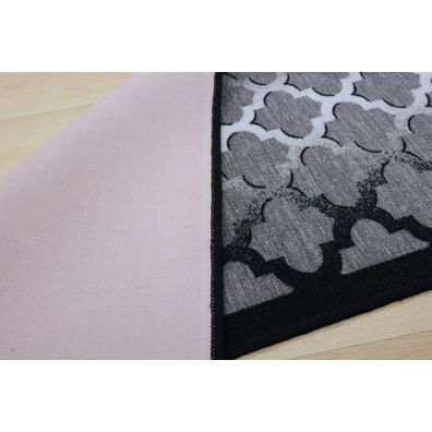 Berfin Dywany , AKCIA: 240x100 cm Protišmykový behúň na mieru Zel 1017 Silver (Grey) - obšitý zo všetkých strán, šedá, chodba / predsieň