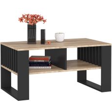 Ak furniture Konferenční stolek Rockford dub sonoma/černý