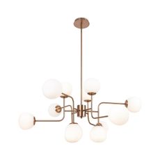 Maytoni MOD221PL-12G - Luster na tyči ERICH 12xE14/40W/230V medená