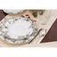 Dezertné porcelánové taniere v bielej a svetlosivej farbe v súprave 6 ks ø 19 cm Foliage gray – Villa Altachiara