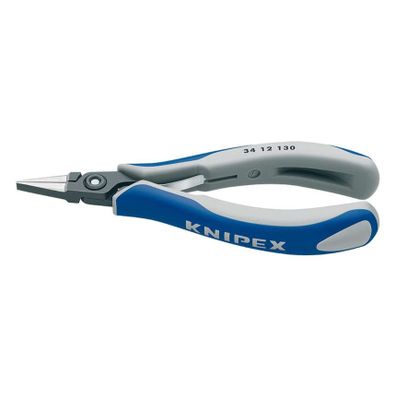 Presné kliešte na elektroniku 135 mm Knipex 34 12 130 - leštená hlava, viaczložkové rukoväte