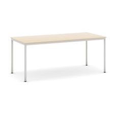 Jedálenský stôl, 1800 x 800 mm, sivá podnož, breza