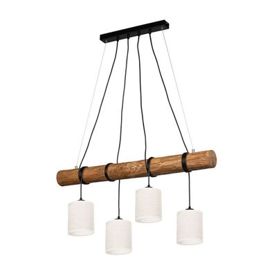 Spot-Light 85941404 - Luster na lanku ULMO 4xE27/25W/230V borovica