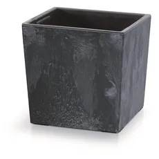 Prosperplast Květináč NURBI CUBE BETON EFFECT antracit, varianta 29,5 cm