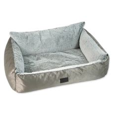 Pelech pre psa v striebornej farbe 100x70 cm Dog Fantasy Lux Platinum – Plaček Pet Products
