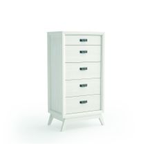 Estila Luxusná elegantná komoda Rodas z masívneho dreva s piatimi zásuvkami 127cm